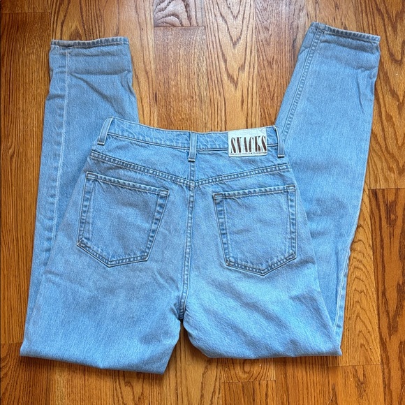 Mother Snacks High Waist Double Stack Ankle Jeans Straight Leg Women’s Size 27 - Picture 6 of 11
